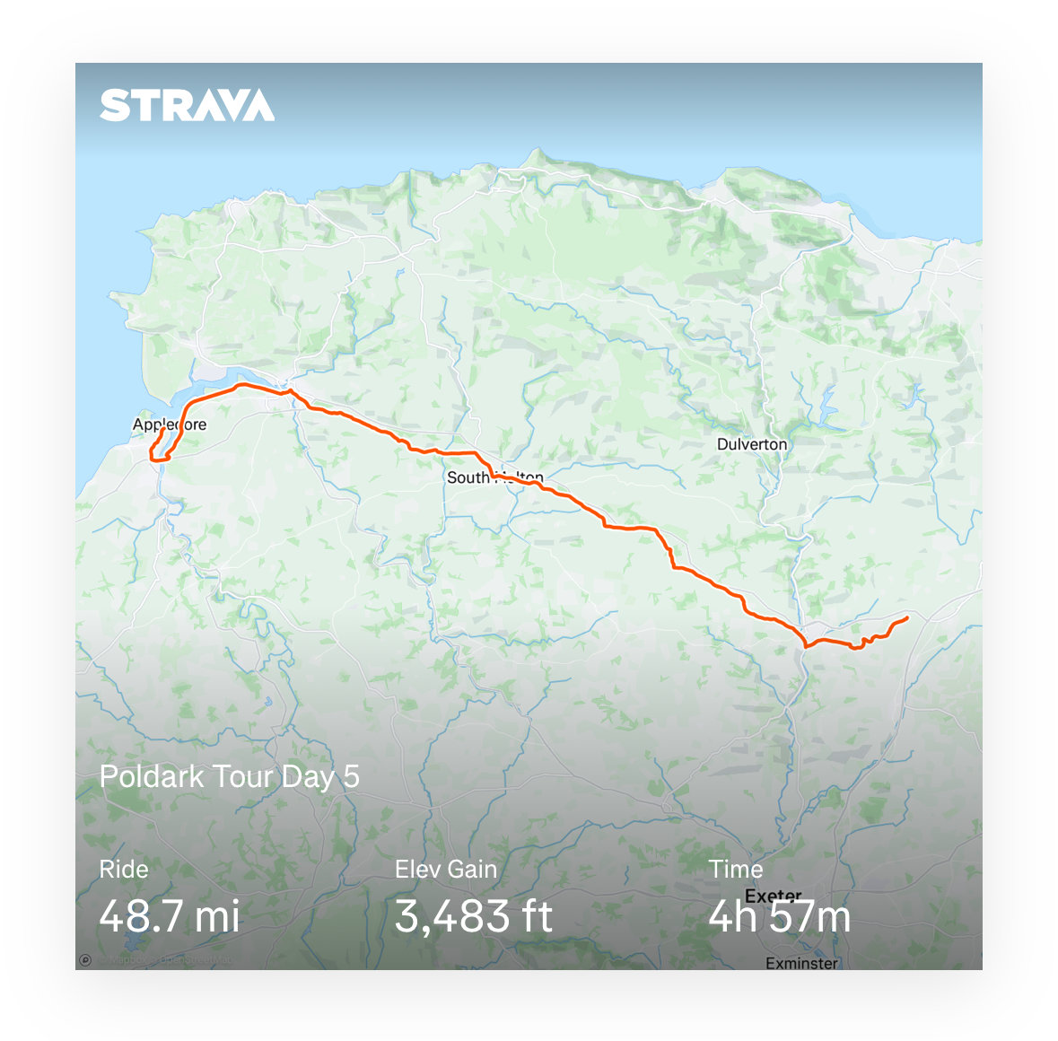 Lands End To Tiverton Map5