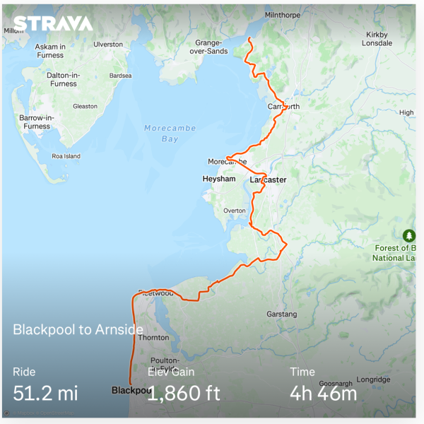 Chester To Ravenglass Map2