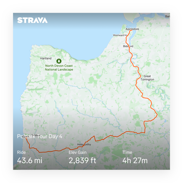 Lands End To Tiverton Map3